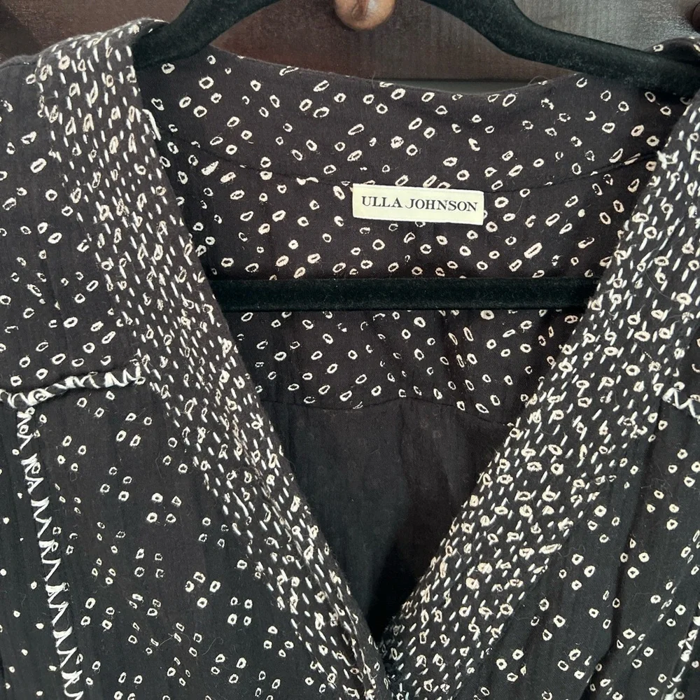 Ulla Johnson Reiko Cotton Jumpsuit in Noir 6